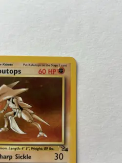 Pokemon Kabutops 1st Edition Fossil Holo Rare 9/62 60 HP (English) - Image 4