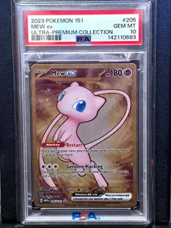 2023 Pokemon 151 Ultra Premium Collection Mew EX 205/165 PSA 10 Gem Metal - Image 1