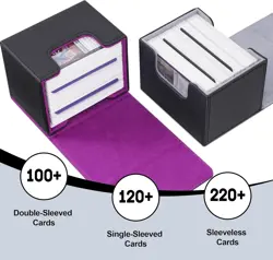 Compact MTG Commander Deck Box with Strong Magnetic Closure & Style - Image 4