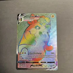 Morpeko VMAX Rainbow Secret Rare 204/202 Sword & Shield Pokemon TCG Near Mint - Image 1