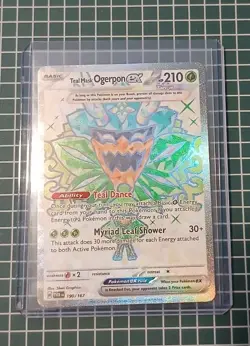 Teal Mask Ogerpon ex 190/167 Full Art Rare Twilight Masquerade Pokemon TCG NM - Image 1