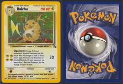 Raichu 14/62 Holo Rare Fossil Pokemon NM - Image 3