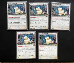 Pokemon Snorlax New Sealed Asia stamped Exclusive 117/159 Promo Lot of 5 - Image 1