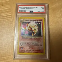 Pokemon Rare PSA 1 Poor 2002 Light Arcanine 🔥 Neo Destiny Unlimited Ed. Holo 🔥 - Image 2