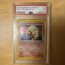 Pokemon Rare PSA 1 Poor 2002 Light Arcanine 🔥 Neo Destiny Unlimited Ed. Holo 🔥 - Image 3