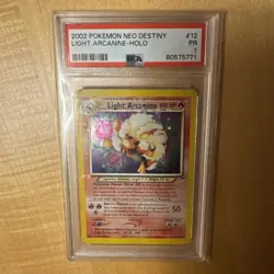 Pokemon Rare PSA 1 Poor 2002 Light Arcanine 🔥 Neo Destiny Unlimited Ed. Holo 🔥 - Image 4