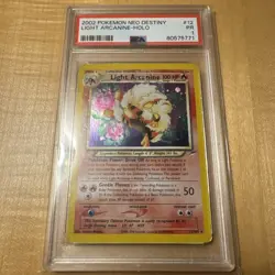 Pokemon Rare PSA 1 Poor 2002 Light Arcanine 🔥 Neo Destiny Unlimited Ed. Holo 🔥 - Image 5