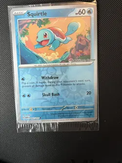 151 Squirtle Pokemon Center Stamped Promo SEALED & Haunter 080/165 Reverse - Image 1