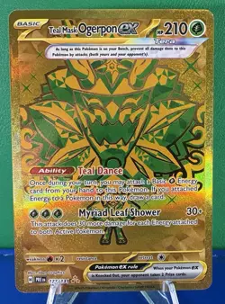Pokemon TCG Teal Mask Ogerpon EX 177/131 Prismatic Hyper Rare - Near Mint - Image 1