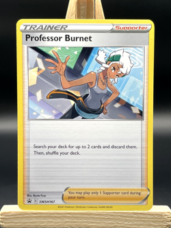 Professor Burnet - Pokemon TCG Sword & Shield Promo SWSH167 - NM - Image 1