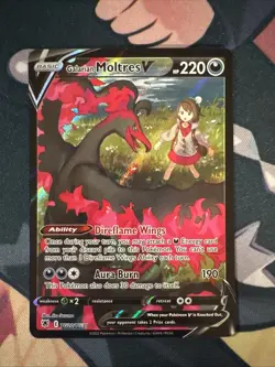 Pokemon Galarian Moltres V Astral Radiance Ultra Rare 220 HP TG20/TG30 Holo - Image 1