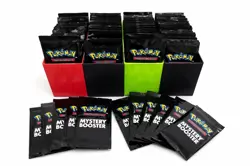 Five (5) Pokemon TCG Mystery Booster Packs (Authentic Cards) GUARANTEED HITS - Image 1