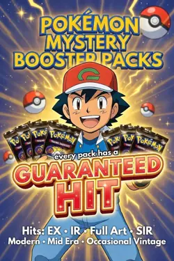 Five (5) Pokemon TCG Mystery Booster Packs (Authentic Cards) GUARANTEED HITS - Image 3