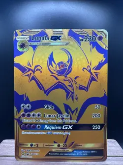 Lunala GX SM103a Hidden Fates SM Black Star Promo Full Art Pokemon TCG Card NM - Image 1