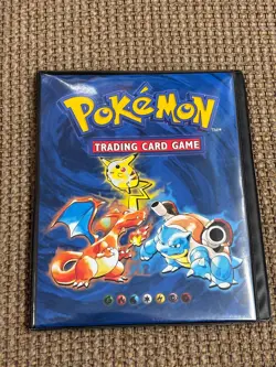Pokemon Original Trading Card Album Folder 1999 WOTC Charizard Pikachu blastoise - Image 1