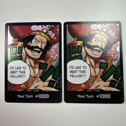 Gol. D. Roger DON!! Foil One Piece TCG OP13 Card Lot Of 2 - Image 1