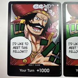 Gol. D. Roger DON!! Foil One Piece TCG OP13 Card Lot Of 2 - Image 2