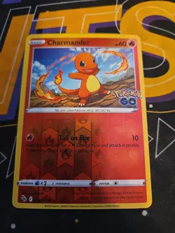 Charmander 8/78 Pokemon GO Reverse Holo Common Pokemon Card Pokemon TCG 008/078 - Image 1