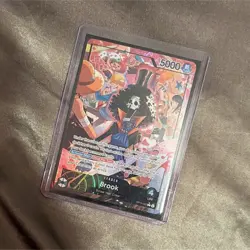 Bandai One Piece CCG Brook Leader Card OP05-028 5000 Power English - Image 1