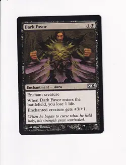 MAGIC THE GATHERING MTG MAGIC 2014 (M14) DARK FAVOR - Image 1