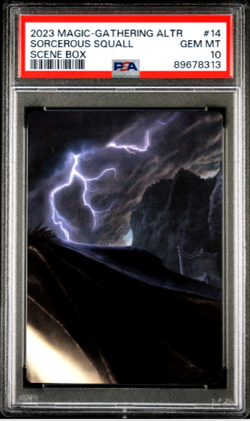 Magic The Gathering Lord of the Rings Art Series Sorcerous Squall PSA 10 POP 2 - Image 1