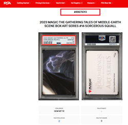 Magic The Gathering Lord of the Rings Art Series Sorcerous Squall PSA 10 POP 2 - Image 3