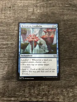 MTG 1x Retreat to Coralhelm x1 LP Commander: Duskmourn: House of Horror - Image 1