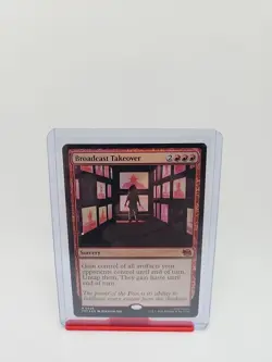 MTG Teenage Mutant Ninja Turtles - Broadcast Takeover #086 - Foil - Image 1