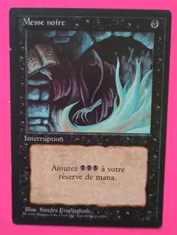 MTG Magic the Gathering FBB DARK RITUAL FRENCH LP/EX Revised Edition Rare 1994! - Image 1