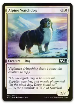 Alpine Watchdog #2 (Foil) (NM) Core Set 2021 M21 Magic MTG - Image 1