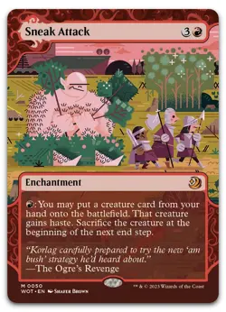 Sneak Attack #50 (NM) Wilds of Eldraine WOT Magic MTG - Image 1