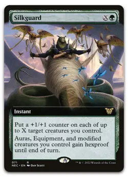 Silkguard (Extended Art) #71 (NM) Kamigawa Neon Dynasty NEC Magic MTG - Image 1