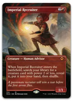 Imperial Recruiter (Borderless) #314 (NM) Modern Horizons 2 MH2 Magic MTG - Image 1