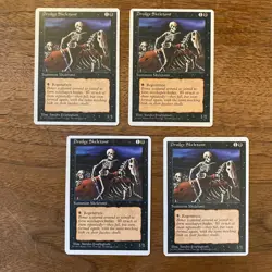 4x Drudge Skeletons NM+ NEVER PLAYED MTG Fourth 4th Ed. Magic x4 FAST SHIPPING - Image 1