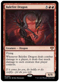 1x Balefire Dragon Commander Masters NM MTG - Image 1