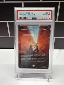 PSA 10 MTG Force of Negation (Borderless) #13 TLA Avatar Last Airbender - Image 1