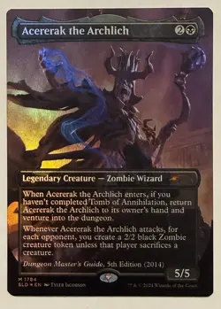 Acererak the Archlich Borderless Rainbow Foil - Mythic - Secret Lair MTG - Image 1