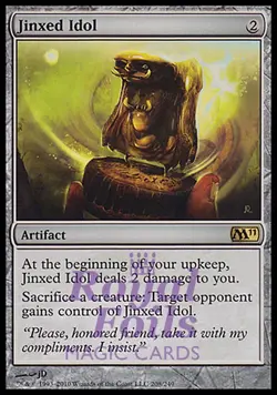 Jinxed Idol 1x FOIL MTG Magic 2011 Core Set Rare MINT artifact - Image 1