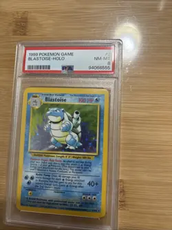 Blastoise 1999 Pokemon Game- Holo #2- PSA 8 - Image 3