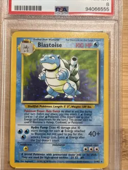 Blastoise 1999 Pokemon Game- Holo #2- PSA 8 - Image 4