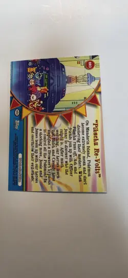Pokemon Topps Rainbow Foil Pikachu Re-Volts Pokemon Card Series 3 OR3 - Image 3