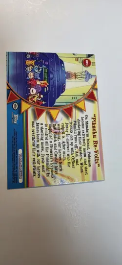 Pokemon Topps Rainbow Foil Pikachu Re-Volts Pokemon Card Series 3 OR3 - Image 4