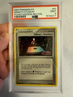 2007 Pokemon Sidney’s Stadium Reverse Foil - EX Power Keepers 82/108 PSA 9 Mint! - Image 2