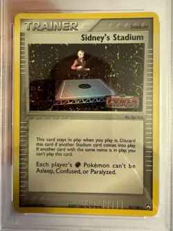 2007 Pokemon Sidney’s Stadium Reverse Foil - EX Power Keepers 82/108 PSA 9 Mint! - Image 3