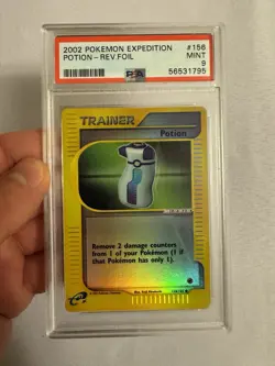 2002 Pokemon - Potion Reverse Holo E Reader Expedition Base 156/165 PSA 9 MINT! - Image 2