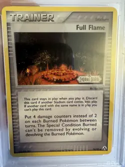 2006 Pokemon - Full Flame Reverse Holo Trainer EX Legend Maker 74/92 PSA 9 Mint! - Image 3