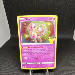 Pokemon Mew 011/025 Celebrations Holo Rare Basic 60 HP Mysterious Tail - Image 1