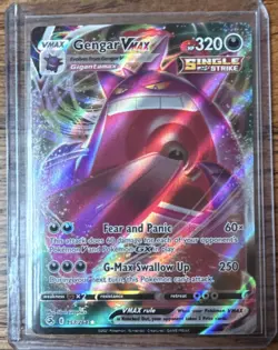 Pokemon Gengar VMAX 157/264 Full Art Single Strike Ultra Rare Fusion Strike Holo - Image 1