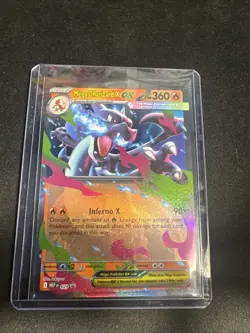 Pokemon TCG Mega Charizard X EX MEP 029 Black Star Promo - Image 1