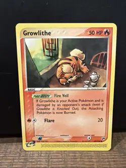 Growlithe 65/100 - Common - EX Sandstorm - Pokemon 2003 Vintage - Image 1